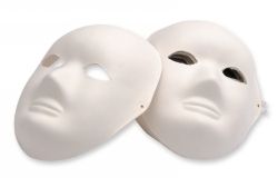 PAPER MACHE MASKS EC FULL FACE PK24