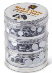 SP- JOGGLE EYES EC BLACK AND WHITE ASST SET400