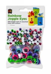 SP- JOGGLE EYES EC RAINBOW IRIS ASST PK250