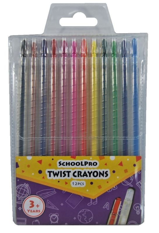 CRAYONS SCHOOLPRO TWISTABLE WLT12