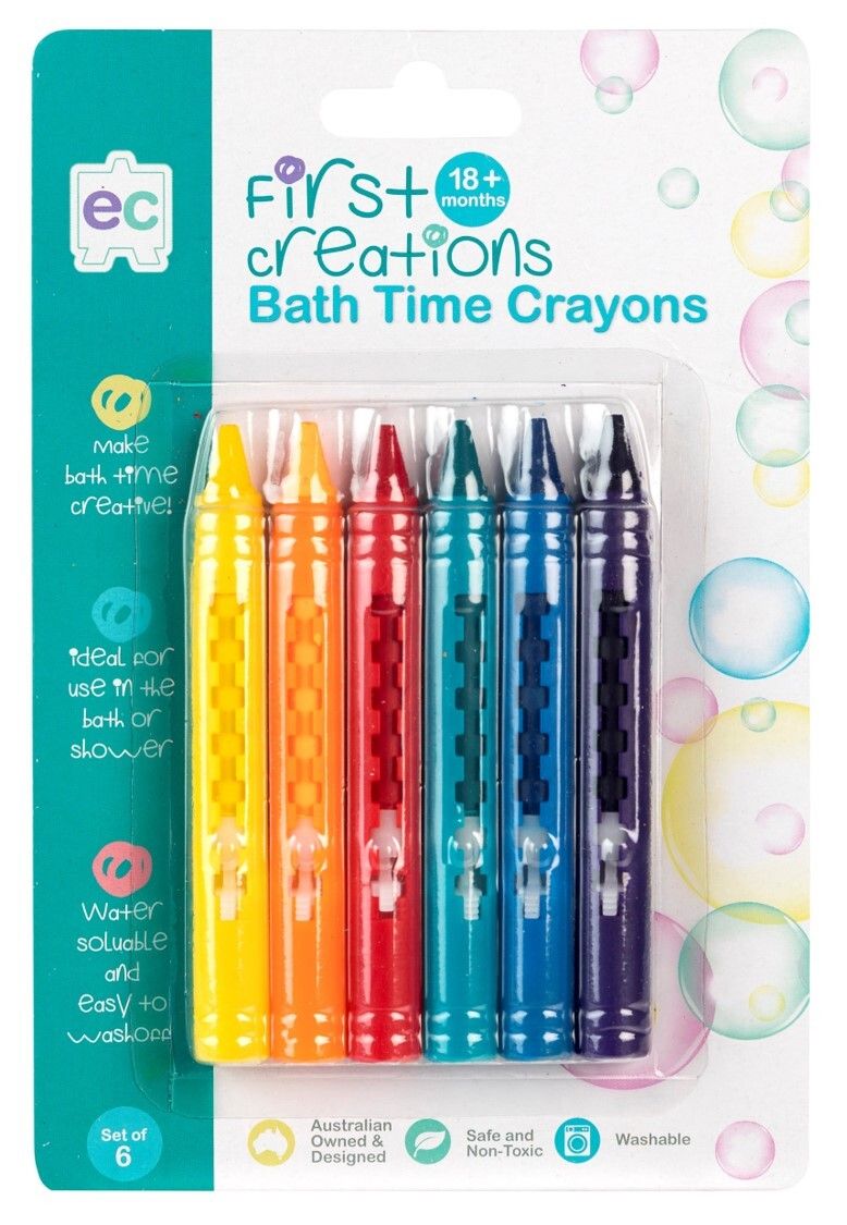 SP- BATH CRAYONS FIRST CREATIONS SET6