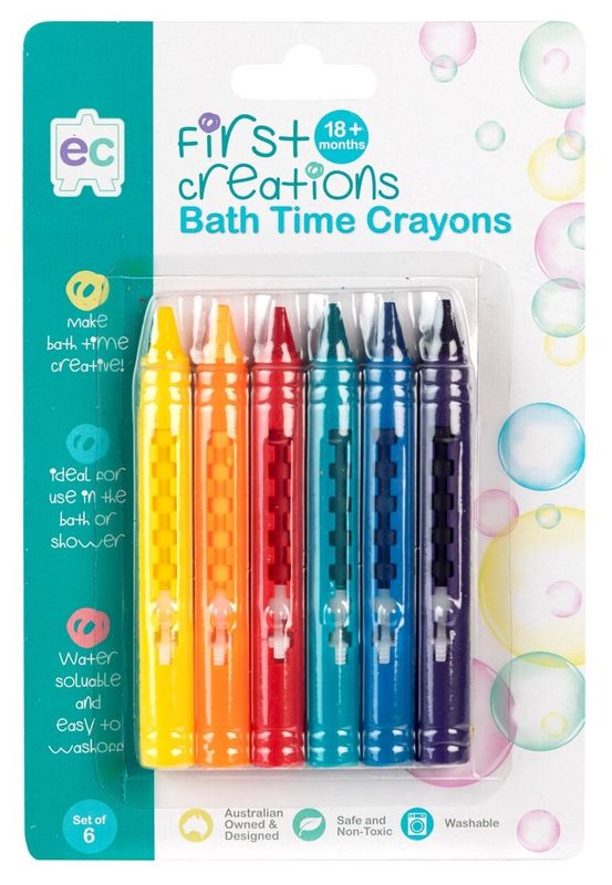 SP- BATH CRAYONS FIRST CREATIONS SET6