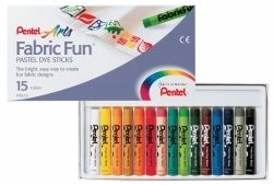 PASTEL PENTEL FABRIC FUN DYE STICK BX15