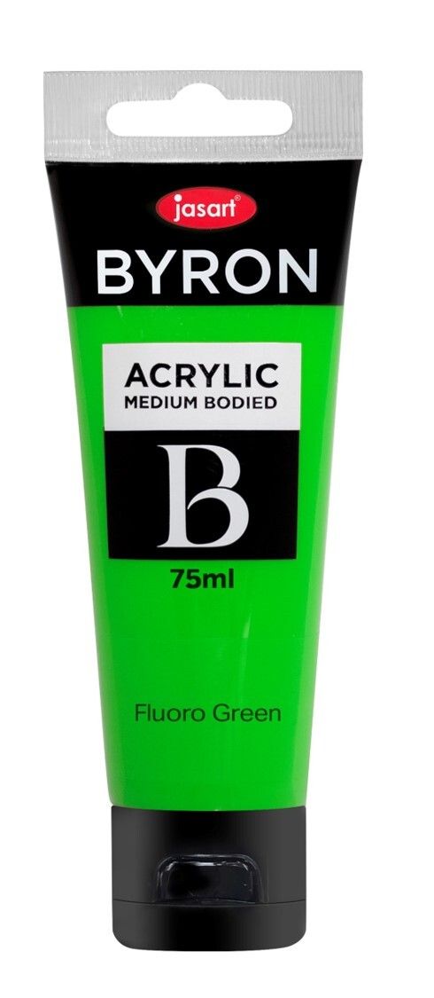 PAINT JASART BYRON ACRYLIC 75ML FLUORO GREEN