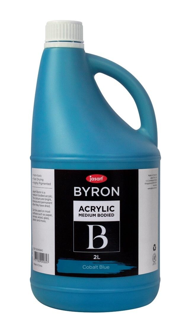 PAINT JASART BYRON ACRYLIC 2 LITRE COBALT BLUE