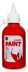 PAINT EC 250ML RAINBOW JUNIOR ACRYLIC BRILLIANT RED PAINT EC 250ML RAINBOW JUNIOR ACRYLIC BRILLIANT RED
