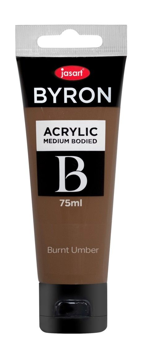 PAINT JASART BYRON ACRYLIC 75ML BURNT UMBER