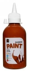 PAINT EC 250ML RAINBOW JUNIOR ACRYLIC BURNT SIENNA