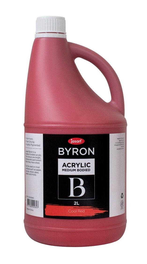 PAINT JASART BYRON ACRYLIC 2 LITRE COOL RED