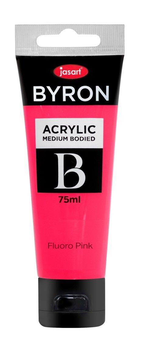 PAINT JASART BYRON ACRYLIC 75ML FLUORO PINK