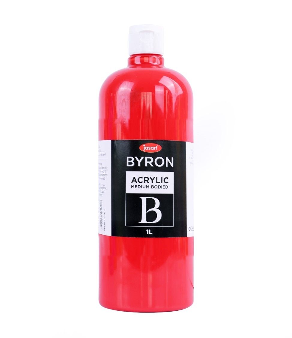 PAINT JASART BYRON ACRYLIC 1 LITRE WARM RED