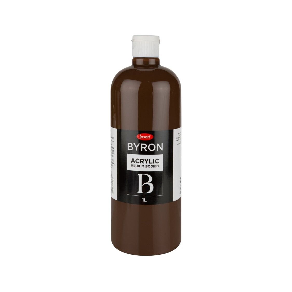 PAINT JASART BYRON ACRYLIC 1 LITRE BURNT UMBER