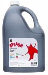 PAINT EC 5L SPLASH CLASSROOM ACRYLIC LICORICE (BLACK) PAINT EC 5L SPLASH CLASSROOM ACRYLIC LICORICE (BLACK)