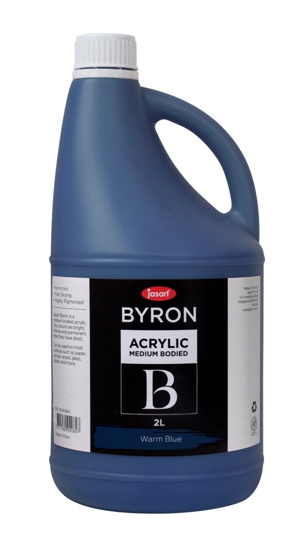 PAINT JASART BYRON ACRYLIC 2 LITRE WARM BLUE