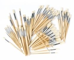 SP- PAINT BRUSH HOG HAIR ROUND SCHOOL PACK (60) [#4 5 6 8 9 10 12] SERIES E