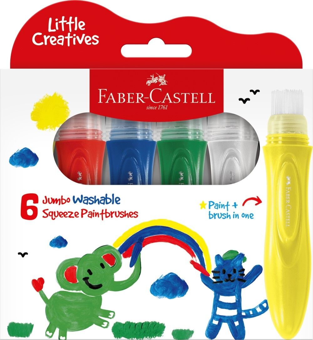 PAINT BRUSH FABER-CASTELL LITTLE CREATIVES JUMBO SQUEEZING PAINT BRUSH FABER-CASTELL LITTLE CREATIVES JUMBO SQUEEZING