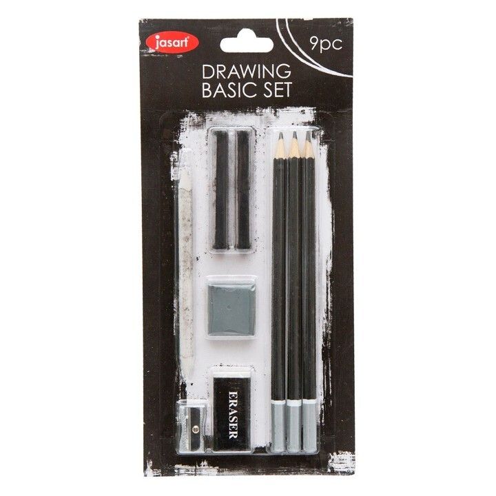 SKETCHING SET JASART BASIC 9 PIECE