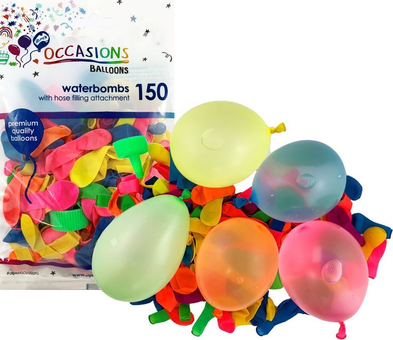 BALLOONS ALPEN WATERBOMB ASST COL 150'S