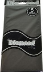 TISSUE PAPER DIAMOND 500X750MM 17GSM BLACK 5 SHTS