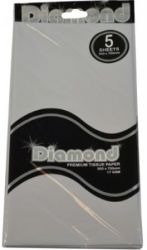 TISSUE PAPER DIAMOND 500X750MM 17GSM GREY 5 SHTS