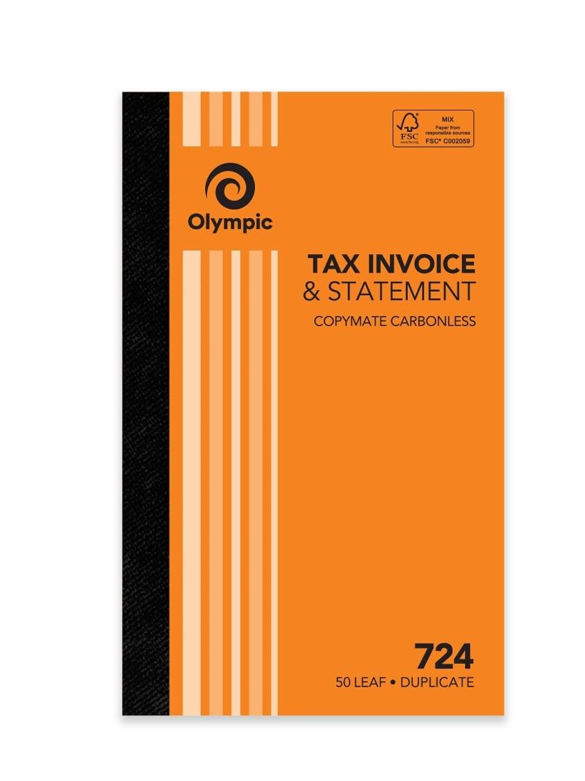 INV/STAT BOOK OLYMPIC FSC 724 DUP C/LESS 8X5 50LF (07750 83813) INV/STAT BOOK OLYMPIC FSC 724 DUP C/LESS 8X5 50LF (07750 83813)