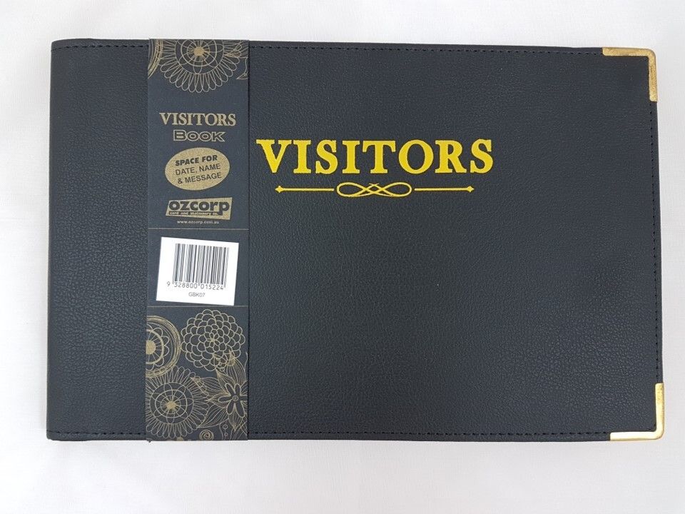 VISITORS BOOK OZCORP BLACK