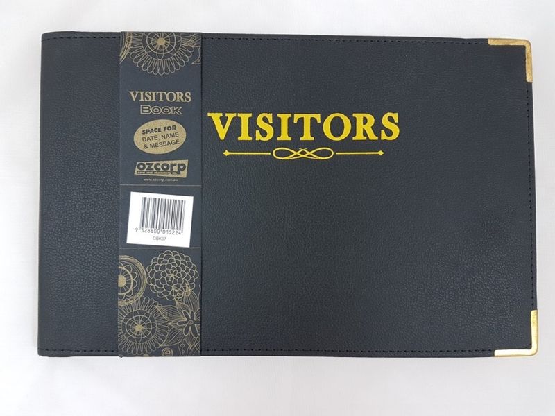 VISITORS BOOK OZCORP BLACK