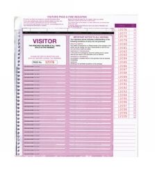 VISITOR PASS ZIONS CORPORATE SECURITY AND FIRE 250 SLIPS VISITOR PASS ZIONS CORPORATE SECURITY AND FIRE 250 SLIPS