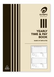 BOOK TIME AND WAGES OLYMPIC 210X148 YEARLY 32P