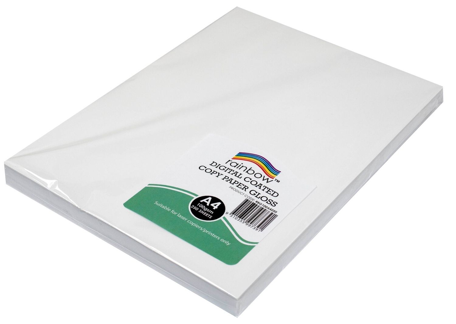 DIGITAL COPY PAPER RAINBOW A4 GLOSS 100GSM WHITE PK250 DIGITAL COPY PAPER RAINBOW A4 GLOSS 100GSM WHITE PK250