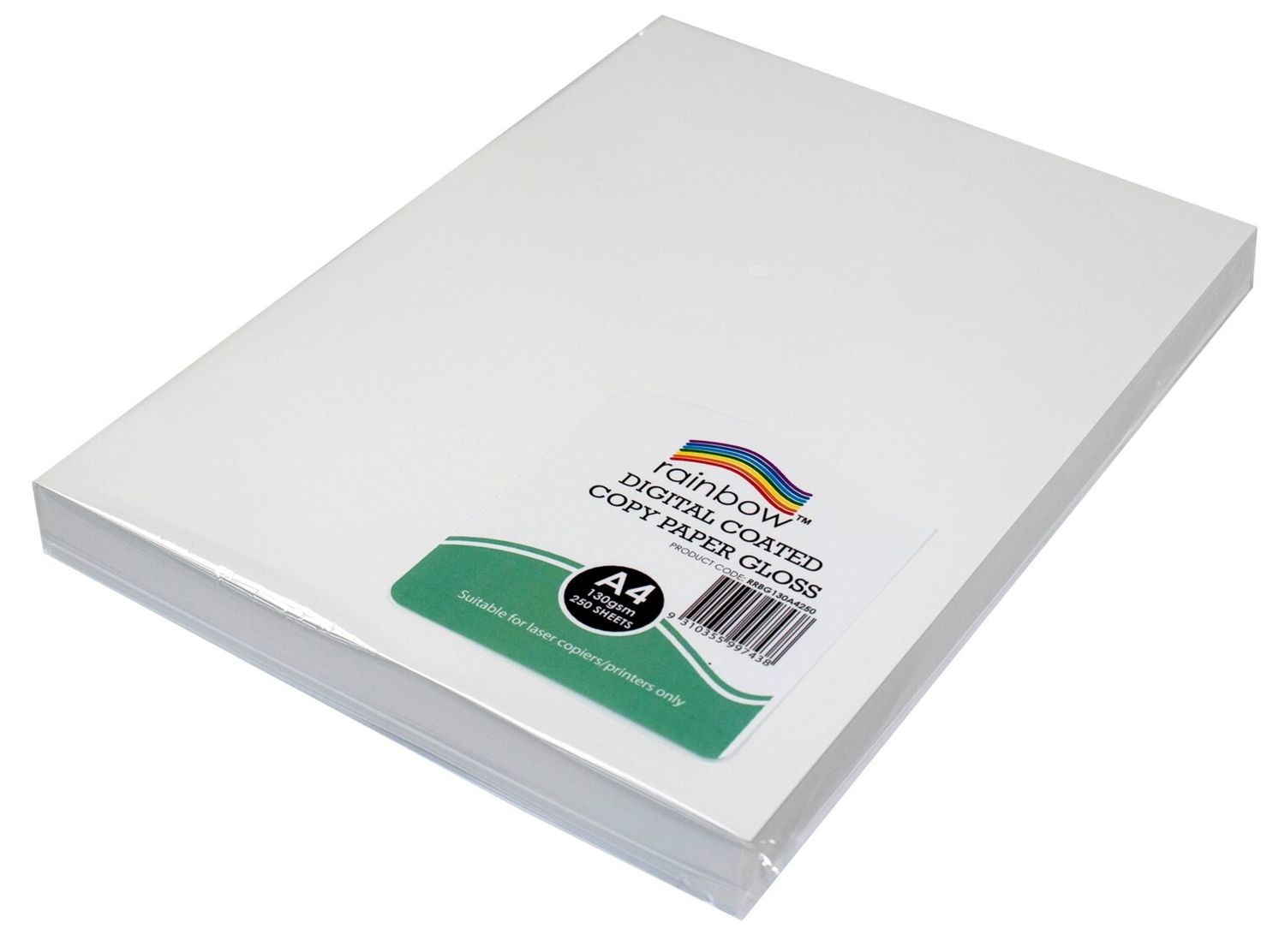 DIGITAL COPY PAPER RAINBOW A4 GLOSS 130GSM WHITE PK250 DIGITAL COPY PAPER RAINBOW A4 GLOSS 130GSM WHITE PK250