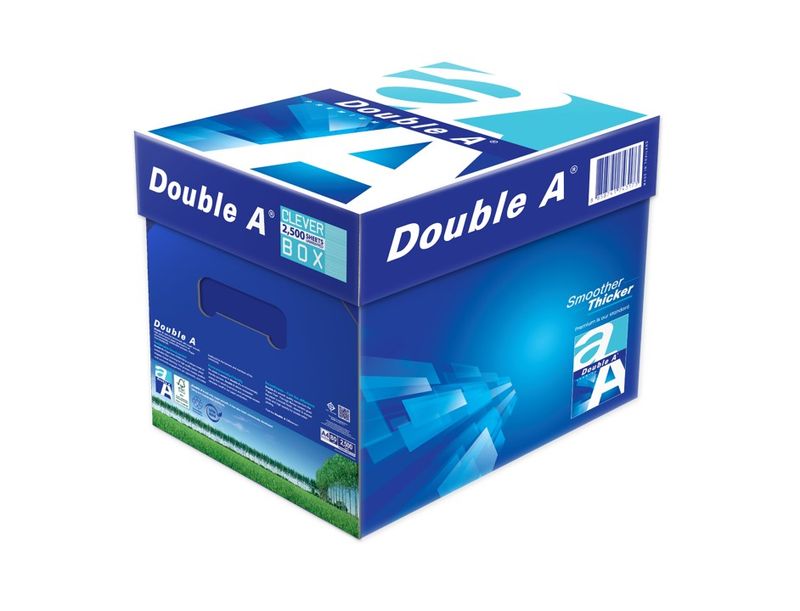 COPY PAPER DOUBLE A A4 FSC 80GSM WHITE CLEVERBOX 2500SHTS
