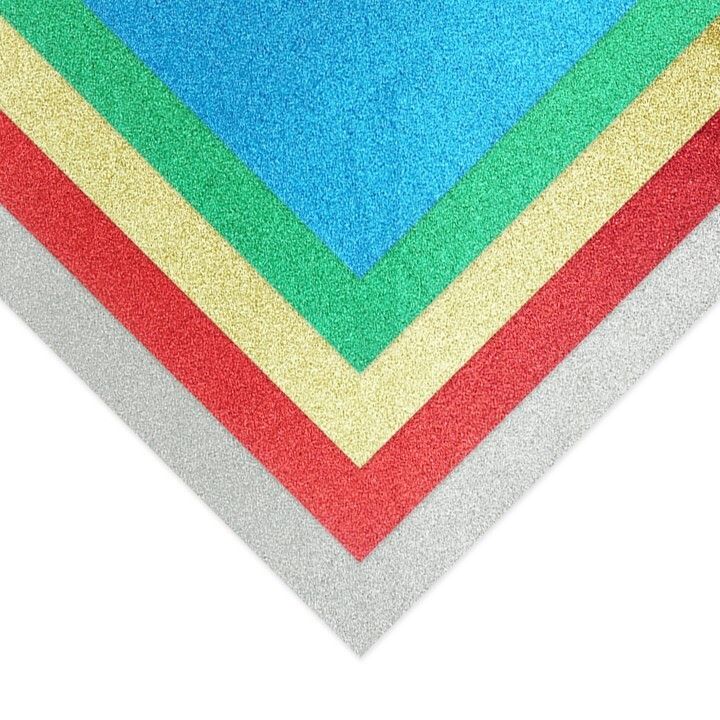 PAPER QUILL A3 GLITTER ASSORTED PK 5