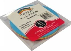 CRAFT PAPER RAINBOW CIRCLES 100'S MATT D/SIDED 120MM CRAFT PAPER RAINBOW CIRCLES 100'S MATT D/SIDED 120MM