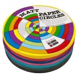 SP- BRENEX PAPER CIRCLES QUILL 180MM SINGLE SIDED MATT PK500
