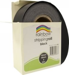 SP- STRIPPING ROLL RAINBOW RIBBED 50MMX30M BLACK