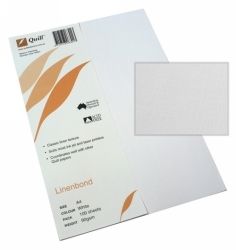 PAPER QUILL A4 LINENBOND WHITE 90GSM PK100
