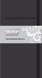 ADDRESS BOOK SLIM BLACK CONTEMPO