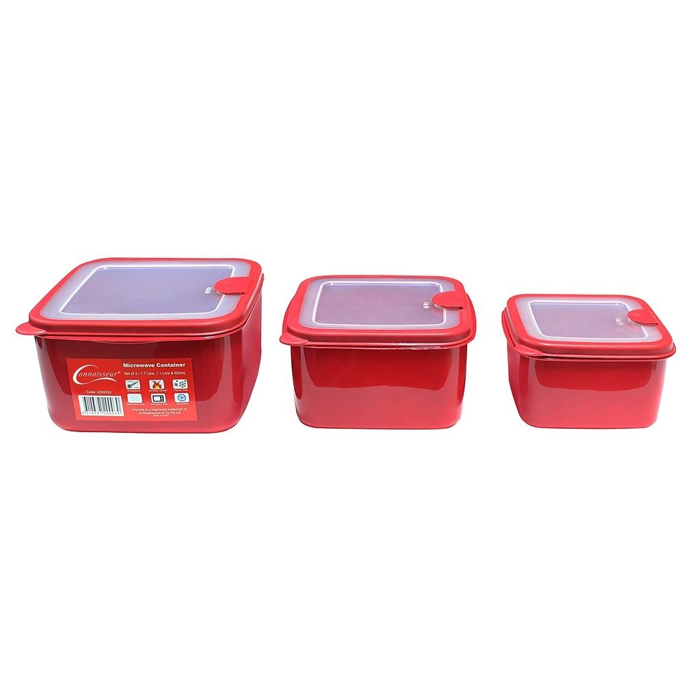 CONTAINER CONNOISSEUR MICROWAVE 3PK