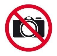 SP- SIGN APLI S/ADH PK1 NO PHOTOGRAPHY