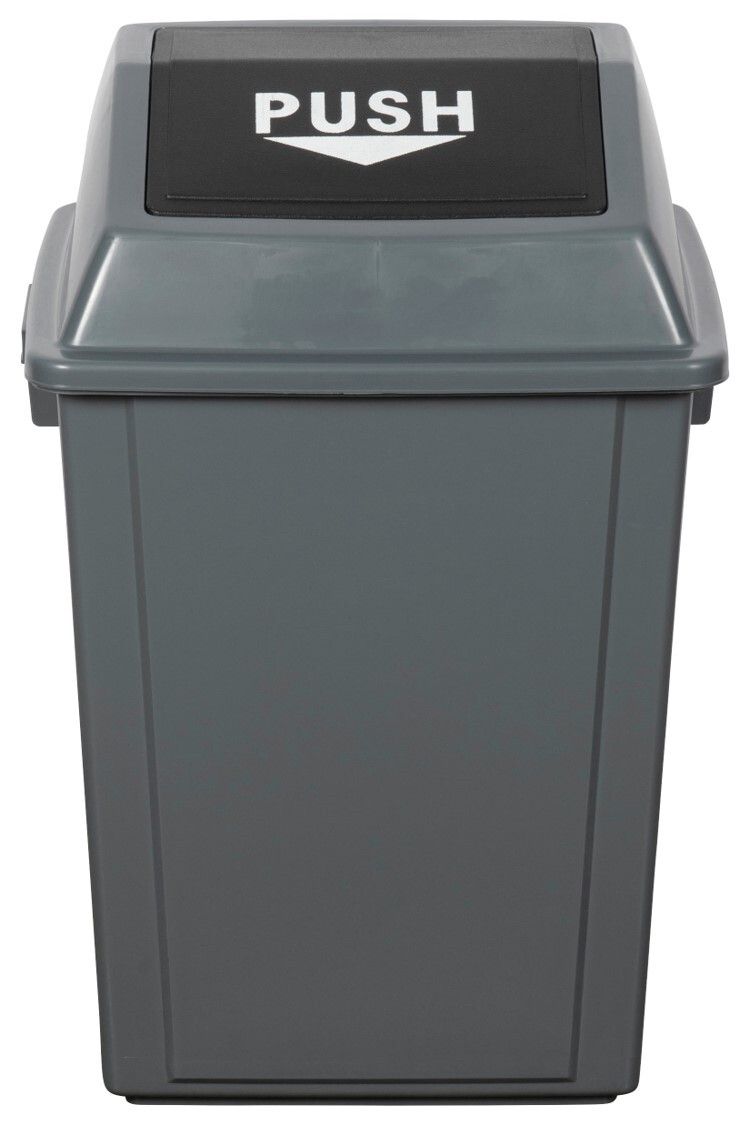 RUBBISH BIN CLEANLINK 40L WITH BULLET LID GREY