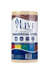 COMMERCIAL WIPES LIVI ESSENTIALS BROWN