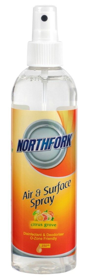 AIR FRESHENER DISINFECTANT NORTHFORK 250ML CITRUS GROVE AIR FRESHENER DISINFECTANT NORTHFORK 250ML CITRUS GROVE
