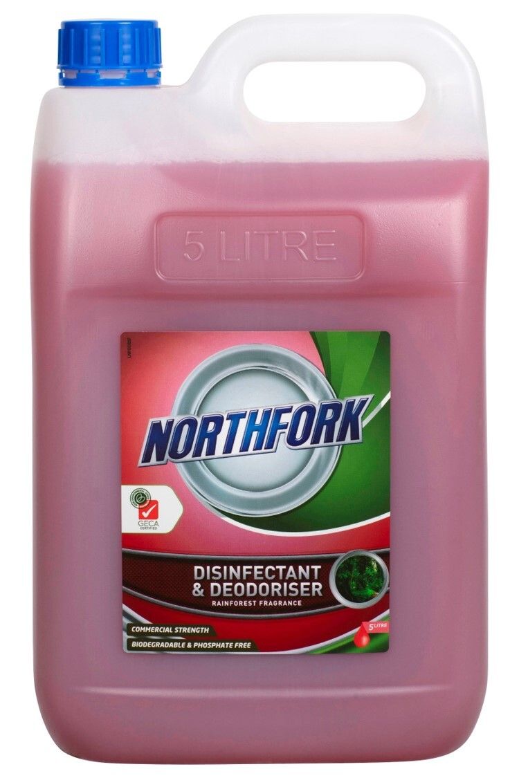 DEODORISER DISINFECTANT NORTHFORK 5L GECA RAINFOREST DEODORISER DISINFECTANT NORTHFORK 5L GECA RAINFOREST