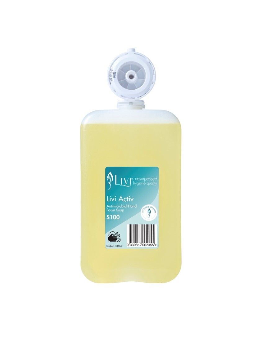 HAND FOAM SOAP LIVI 1 LITRE ANTIMICROBIAL