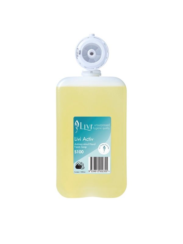 HAND FOAM SOAP LIVI 1 LITRE ANTIMICROBIAL