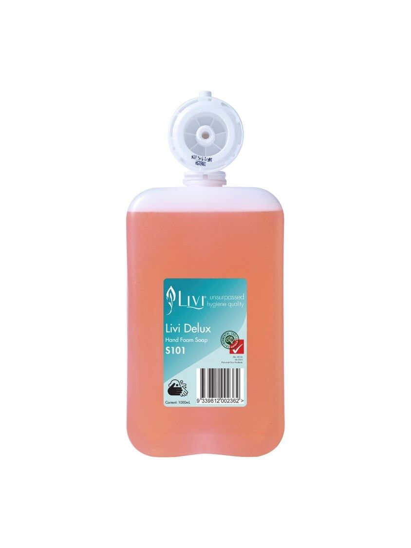 HAND FOAM SOAP LIVI DELUX 1 LITRE PERFUMED