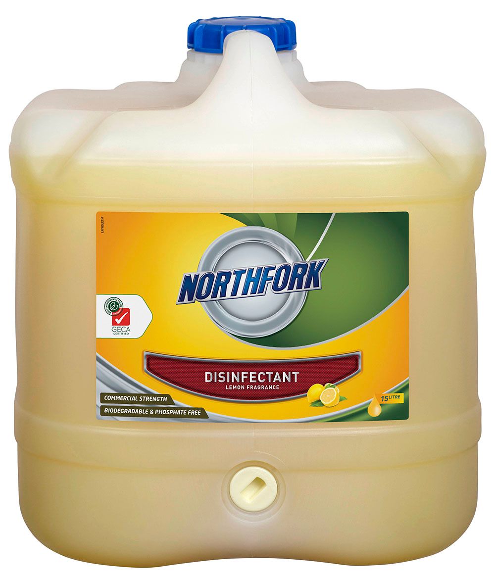 DISINFECTANT SANITISER NORTHFORK 15LTR GECA LEMON DISINFECTANT SANITISER NORTHFORK 15LTR GECA LEMON