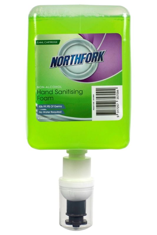 HAND SANITISING FOAM NORTHFORK 1L 0.4ML INSTANT CTN6