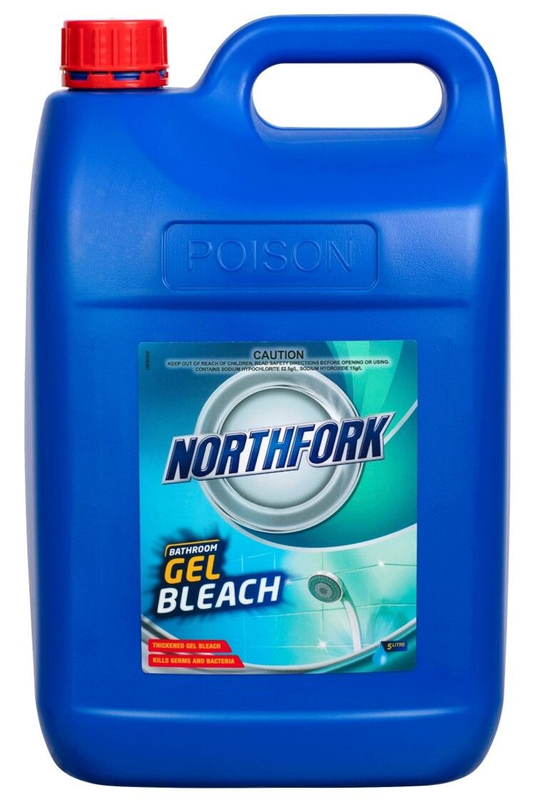 BATHROOM GEL BLEACH NORTHFORK HOSPITAL GRADE 5LTR BATHROOM GEL BLEACH NORTHFORK HOSPITAL GRADE 5LTR